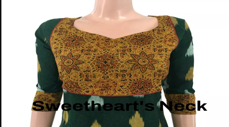 Kurti Neck Designs With A Sweetheart's Neck 