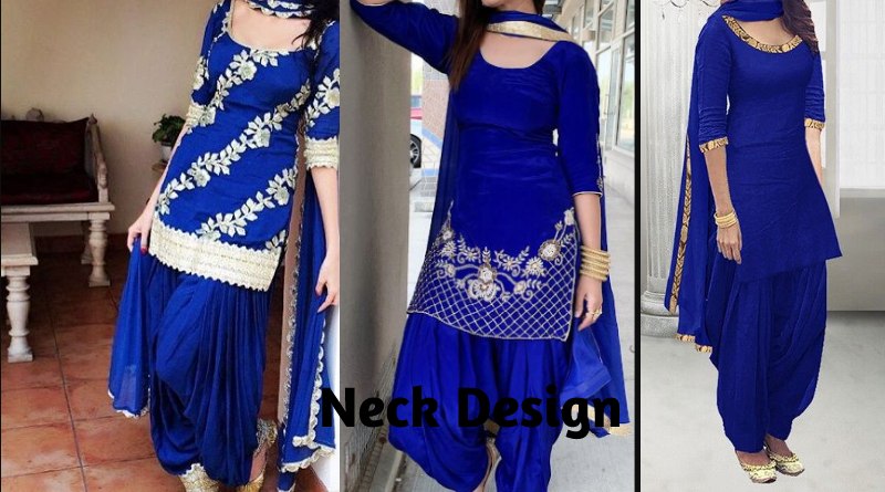 Modern Punjabi suit Neck Design