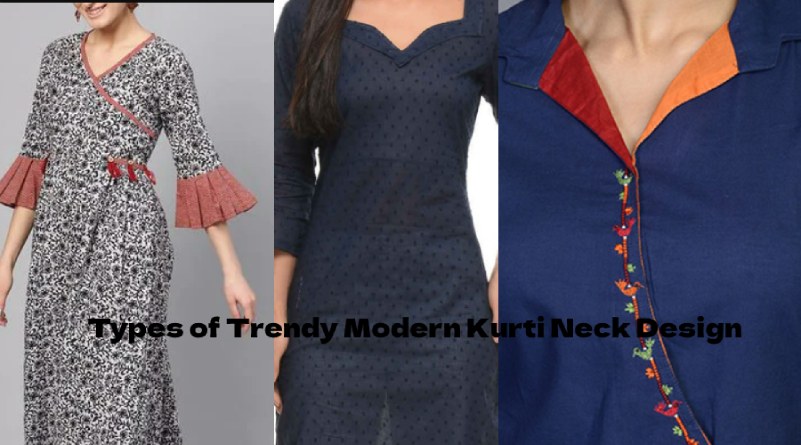 Types of Trendy Modern Kurti Neck Design