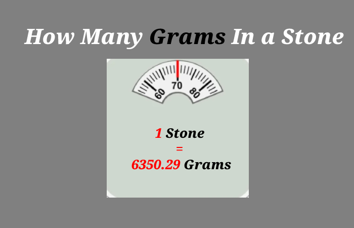 How Many Grams In a Stone