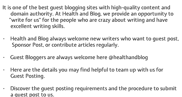 Why Write for Health And Blog – Cleansing Write For Us